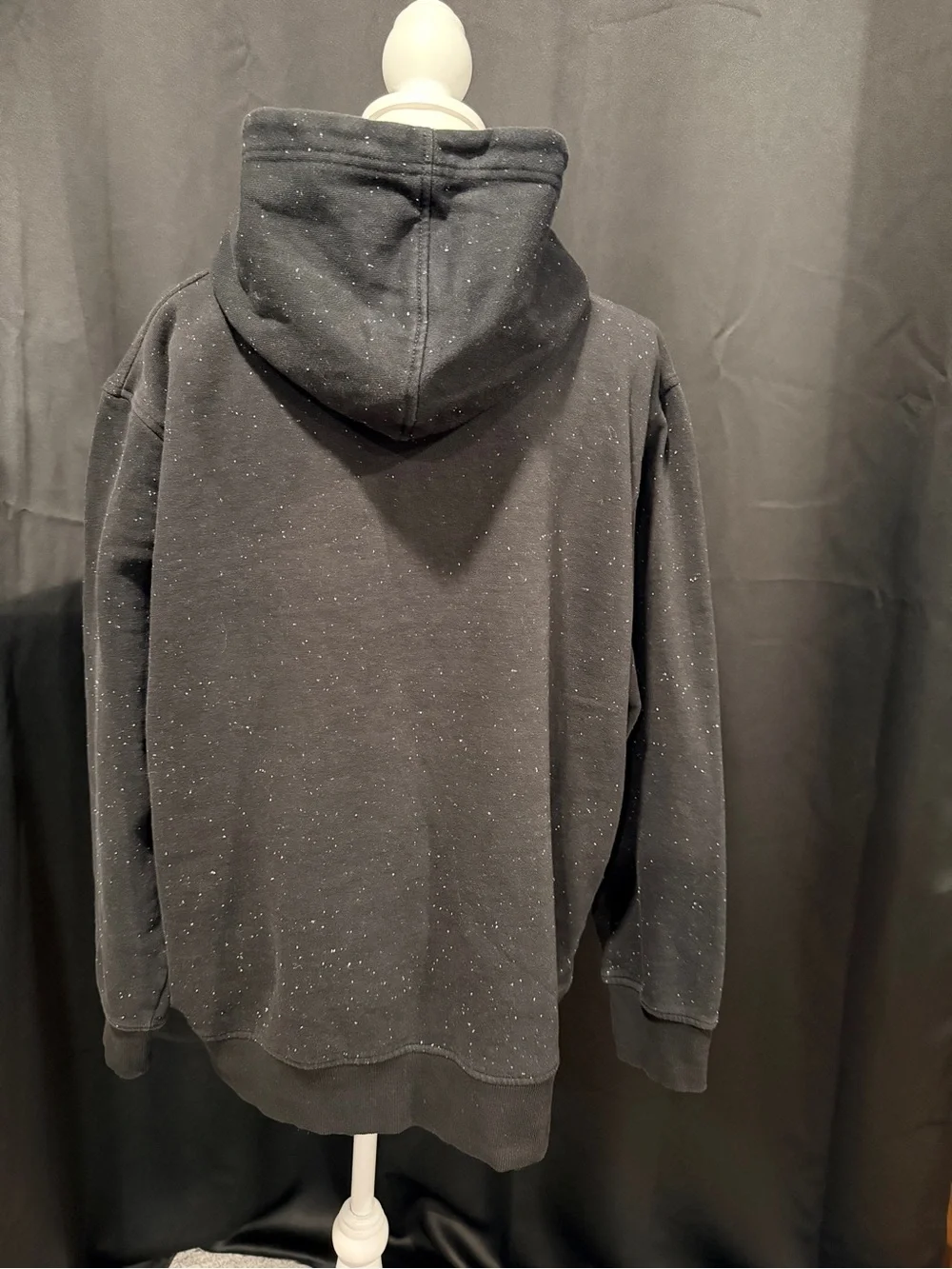 Caterpillar Black Speckled Crewneck Hoodie